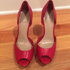 Aldo- red hot heels